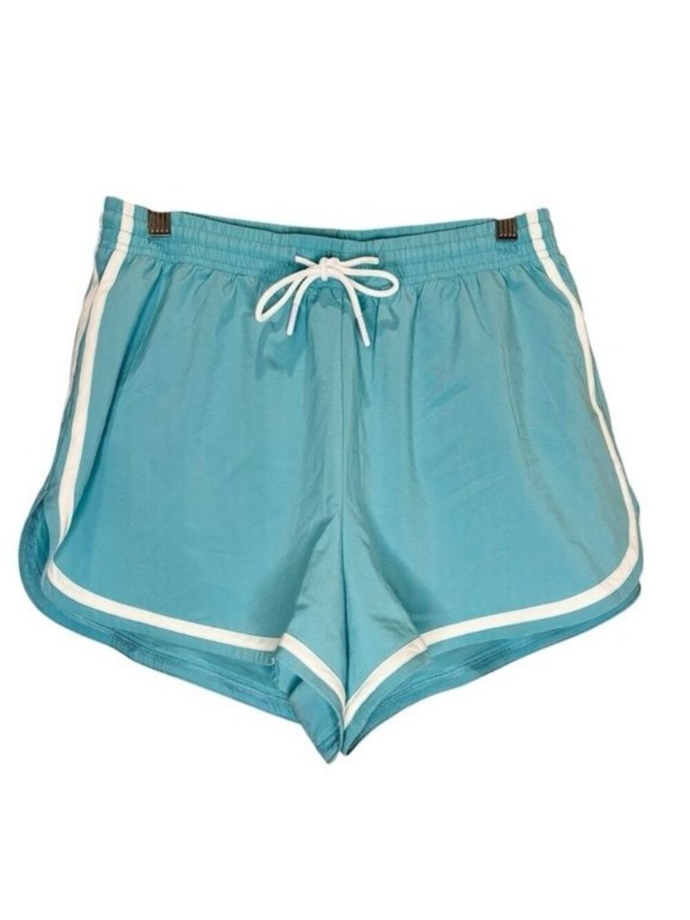 Gilly Hicks Shorts Running Striped Turquoise NWT Size Medium